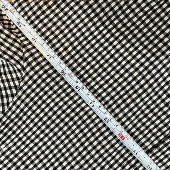 Norm Thompson Womens Blazer Black White Check Button Up Long Sleeve Sz XS - Picture 14 of 16